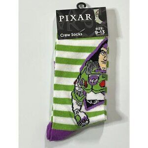New Pixar Disney Crew Socks Buzz Lightyear from Toy story 9-13